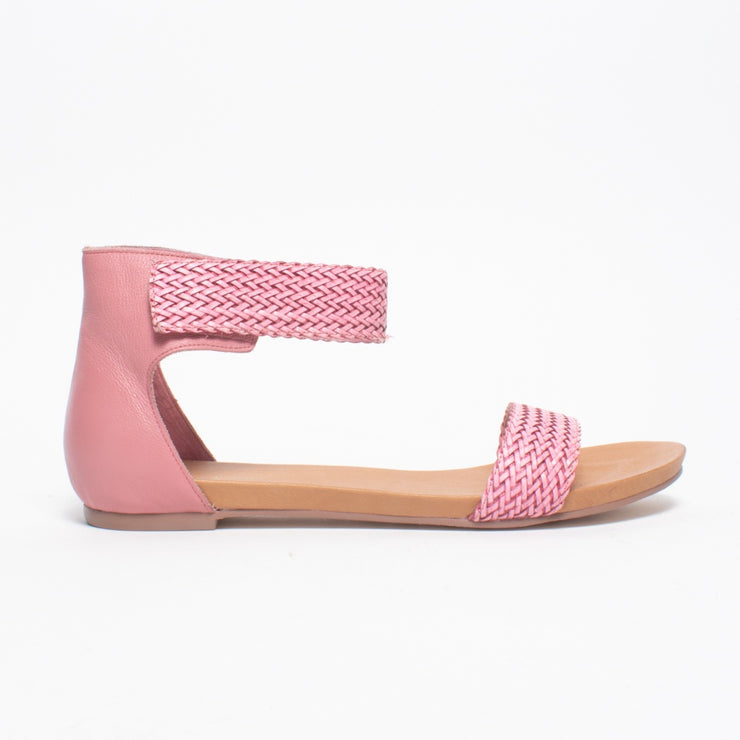 Django and Juliette Jellan Pretty Pink Sandal side. Size 42 womens shoes