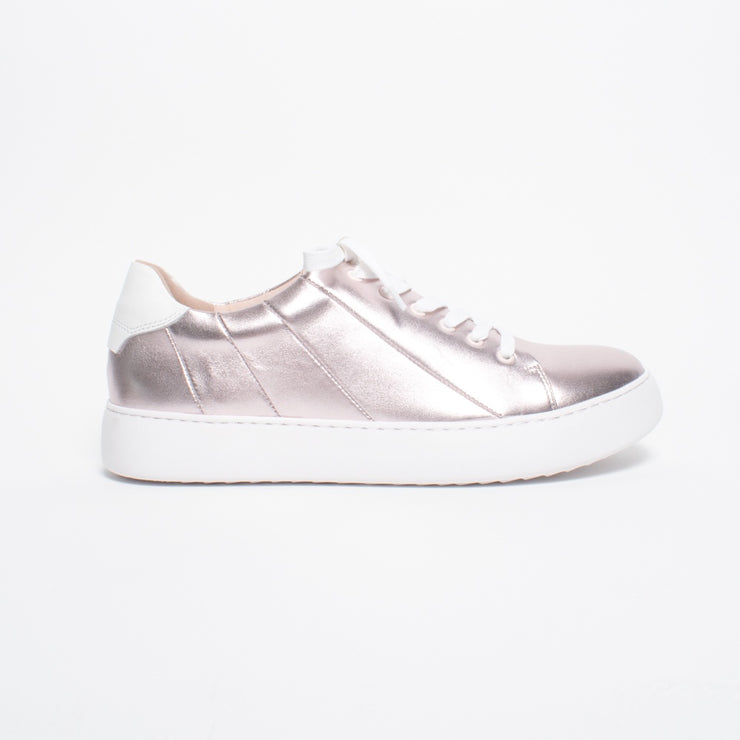 Gelato Jesper Rose Gold Sneaker side. Size 42 womens shoes