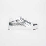 Gelato Jesper Silver Sneaker side. Size 42 womens shoes