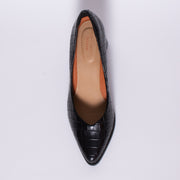 Hush Puppies Joni Black Croc Shoe toe Size 11 womens shoes