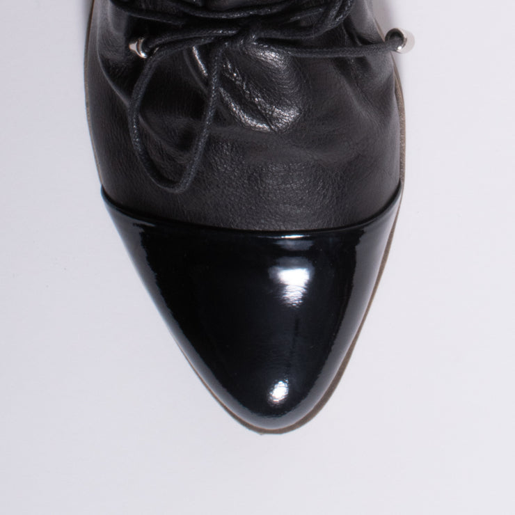 Django and Juliette Kotty Black Patent Shoe toe. Size 46 womens shoes