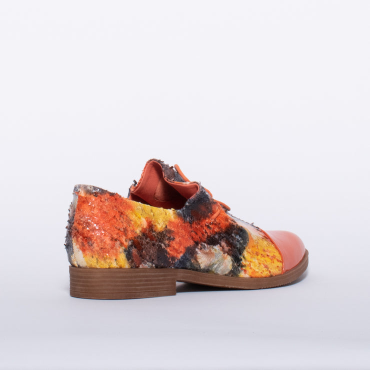 Django and Juliette Kotty Orange Mix Patent Shoe back. Size 44 womens shoes 