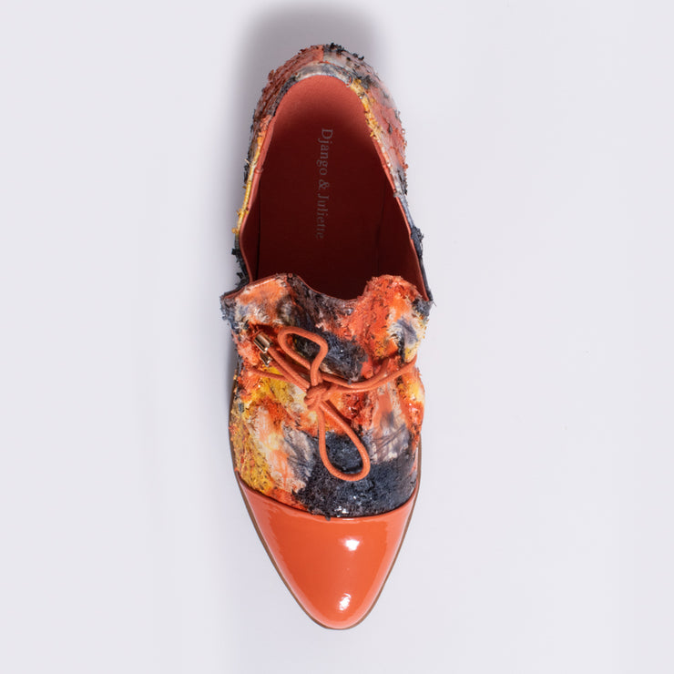 Django and Juliette Kotty Orange Mix Patent Shoe top. Size 46 womens shoes 