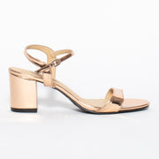 Lavish and Squalor Liquid Rose Gold Sandal side. Size 42 womens shoes