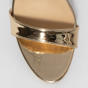 Lavish and Squalor Liquid Gold Sandal inside. Size 45 womens heel toe 