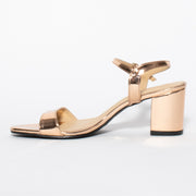 Lavish and Squalor Liquid Rose Gold Sandal inside. Size 45 womens shoes