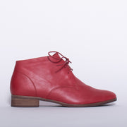 CBD Livia Red Waxy Ankle Boot side. Size 42 womens shoes