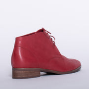 CBD Livia Red Waxy Ankle Boot back. Size 44 womens shoes