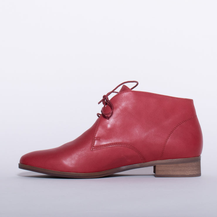 CBD Livia Red Waxy Ankle Boot inside. Size 45 womens shoes