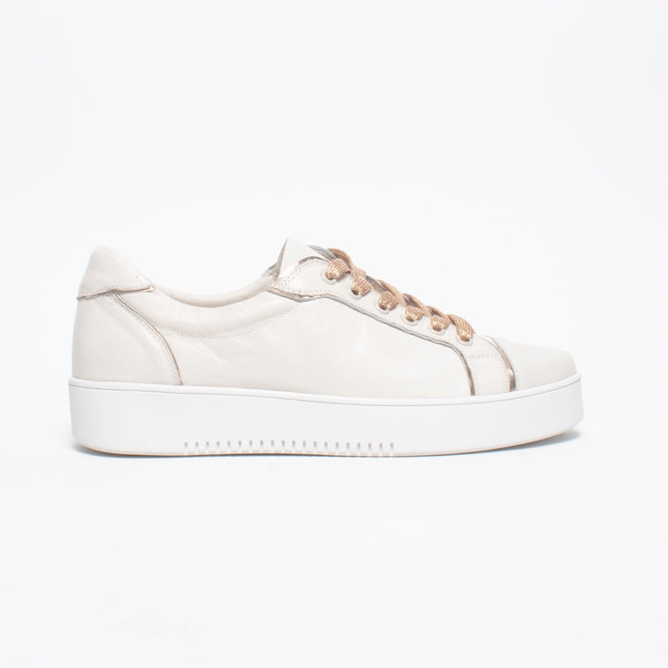 DJ Lofta Ivory Champagne Sneaker side. Size 42 womens shoes