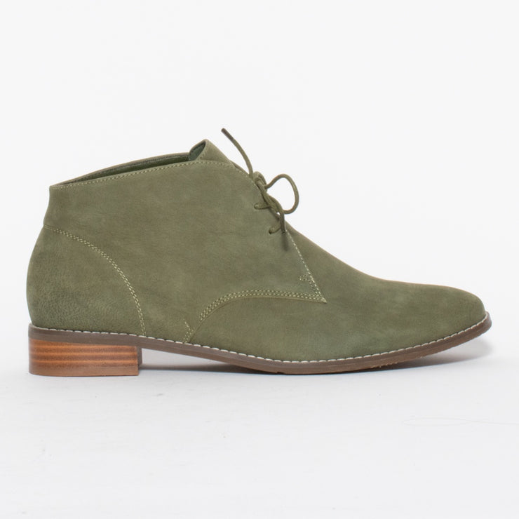 CBD Logger Khaki Ankle Boot side. Size 42 women’s boots