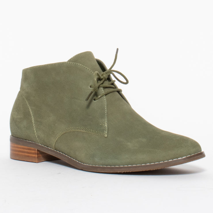 CBD Logger Khaki Ankle Boot front. Size 43 women’s boots