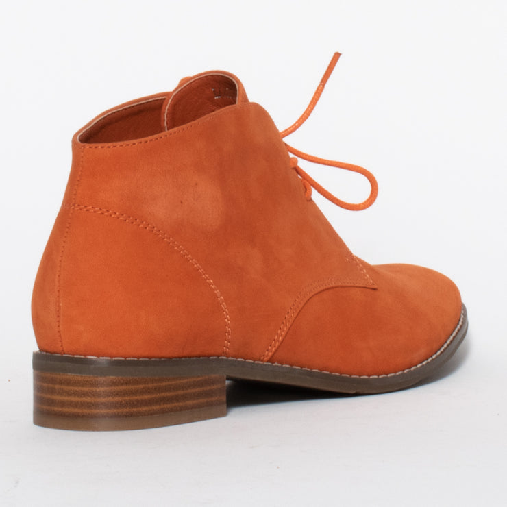 CBD Logger Orange Ankle Boot back. Size 44 women’s boots