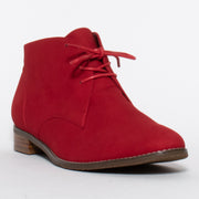 CBD Logger Red Ankle Boot front. Size 45 women’s boots