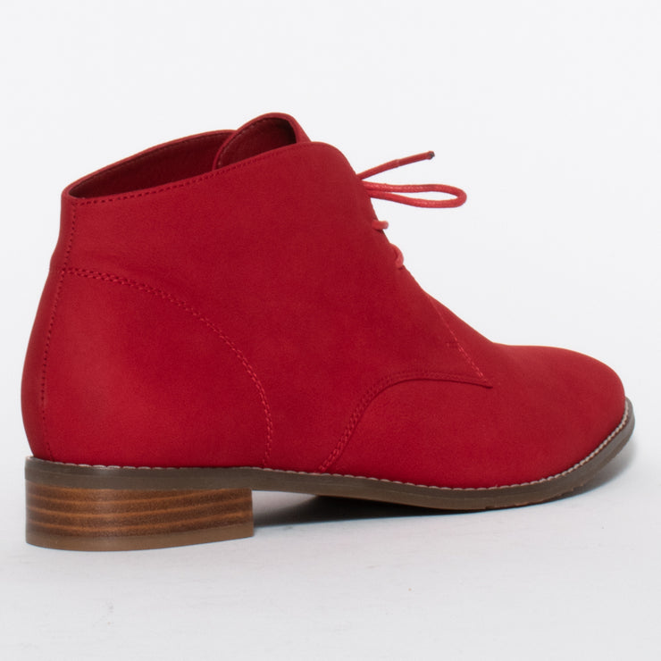 CBD Logger Red Ankle Boot back. Size 44 women’s boots