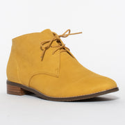 CBD Logger Yellow Ankle Boot front. Size 45 women’s boots