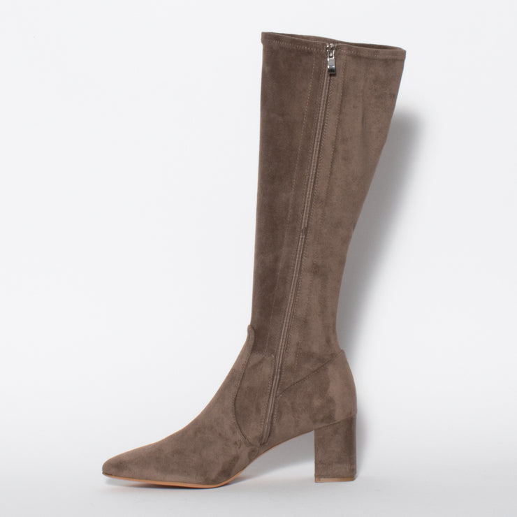 Point Pop Long Taupe Suede inside. Size 13 women’s boots