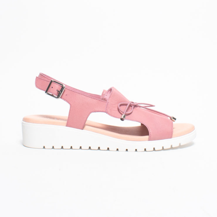 Django and Juliette Malika Pretty Pink Sandal side. Size 42 womens shoes