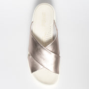 Cassini Martina Platinum Sandal top. Size 42 womens shoes