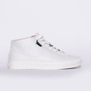 Frankie4 Mila White Tumbled Sneaker side. Size 10 womens shoes