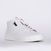 Frankie4 Mila White Tumbled Sneaker front. Size 11 womens shoes