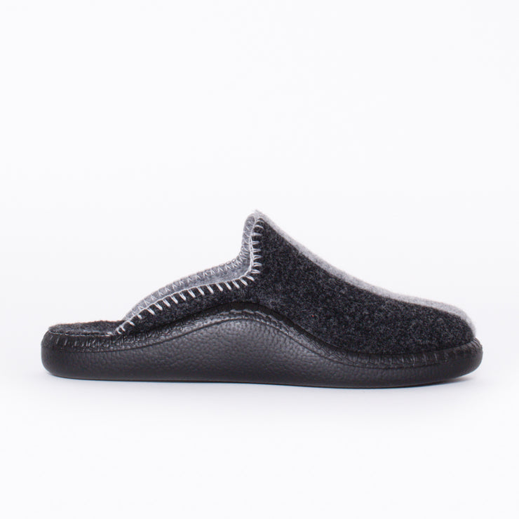 Westland Monaco D 62 Charcoal slipper side. Size 42 womens shoes