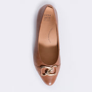 Ziera Ossa Tan Leather Shoe top. Size 43 womens shoes
