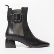 Bresley Precious Black Olive Ankle Boot side. Size 42 womens shoes