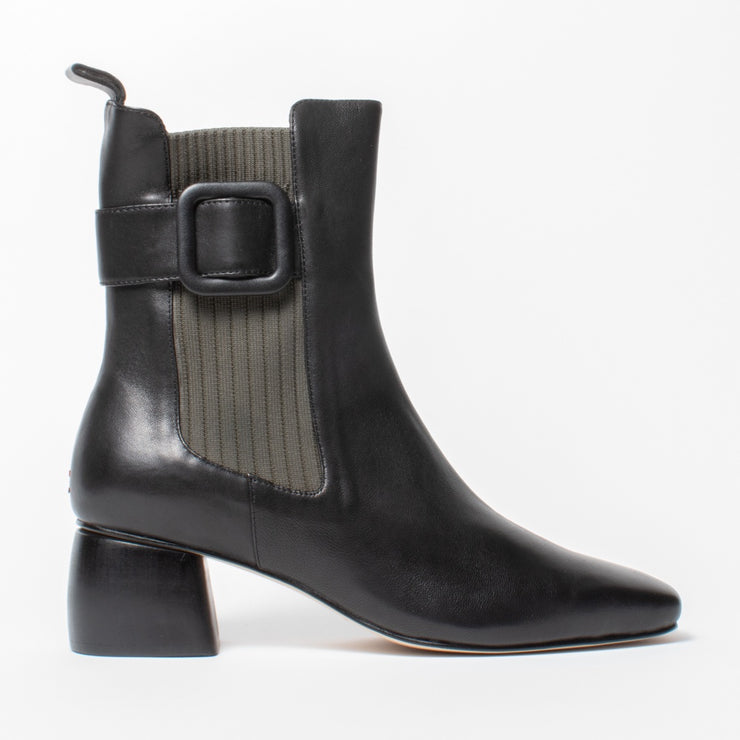 Bresley Precious Black Olive Ankle Boot side. Size 42 womens shoes