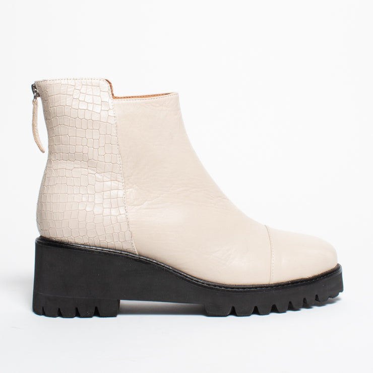 Bresley Puck Swan Mix Ankle Boot side. Size 42 womens shoes