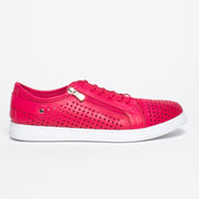 Cabello Roma Fuchsia Sneaker side. Size 42 womens shoes