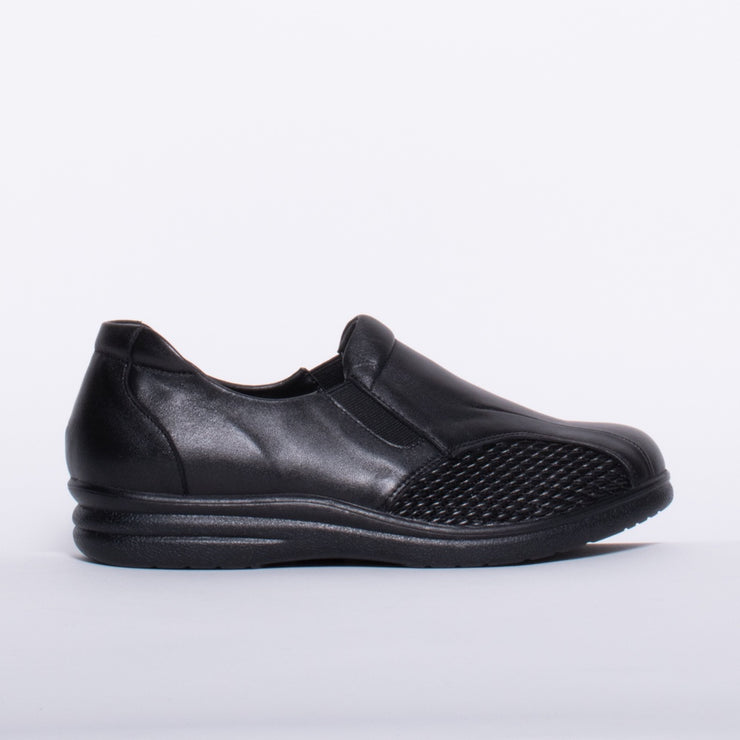 Pure Comfort Safron Black Shoe side. Size 42 womens shoes