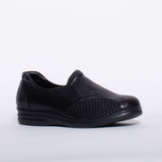 Pure Comfort Safron Black Shoe front. Size 43 womens shoes