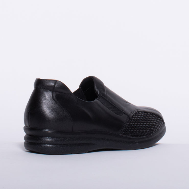 Pure Comfort Safron Black Shoe back. Size 44 womens shoes