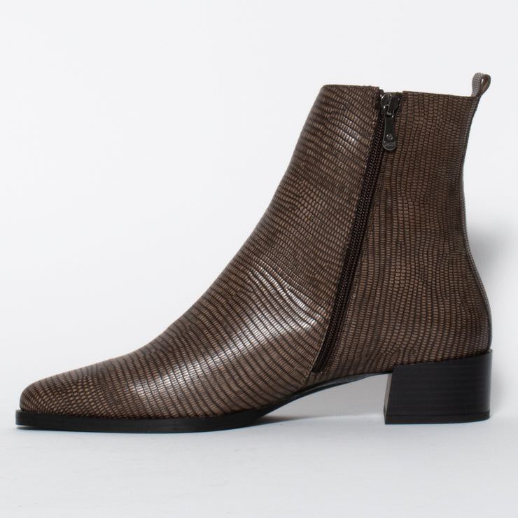 Dansi Santi Taupe Lizard Print Ankle Boot inside. Size 45 women’s boots