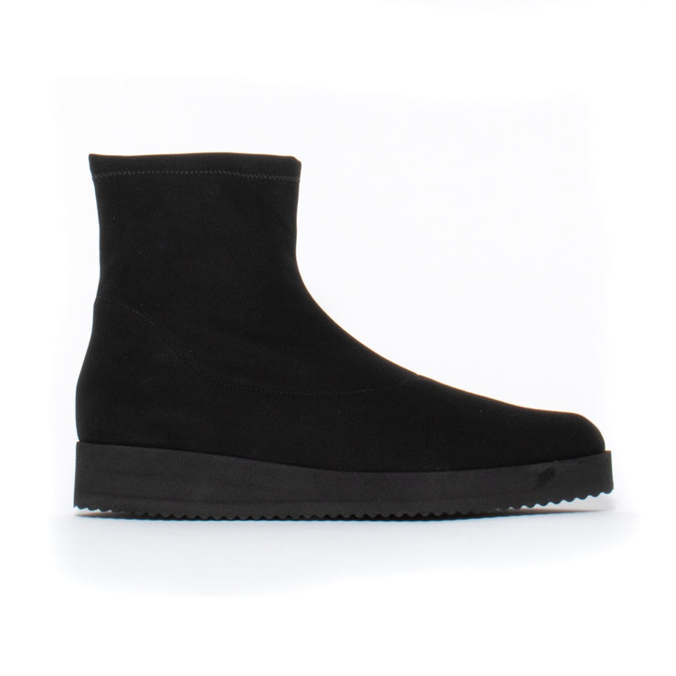 Brenda Zaro Selena Black Lycra Ankle Boot side. Size 42 women’s boots