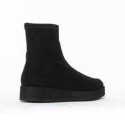 Brenda Zaro Selena Black Lycra Ankle Boot back. Size 44 women’s boots