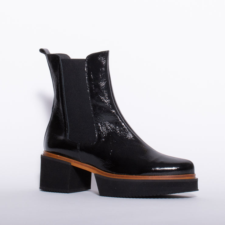 Dansi Silvino Black Ankle Boot front. Size 43 womens shoes