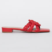 Dansi Seraphina Red Sandal side. Size 42 womens shoes