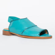 Bresley Serenade Turquoise Navy Sandal front. Size 43 womens shoes