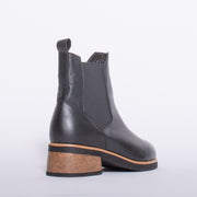 Bresley Sharmi Black Ankle Boot back. Size 44 womens shoes