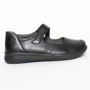 Ziera Shanony Black shoe side. Size 45 women's shoes