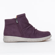 Ziera Shayne Purple Ankle Boot side. Size 42 women’s boots