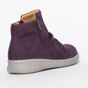 Ziera Shayne Purple Ankle Boot back. Size 44 women’s boots