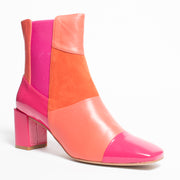 Bresley Shire Orange Mix Patent Ankle Boot front. Size 43 womens shoes 