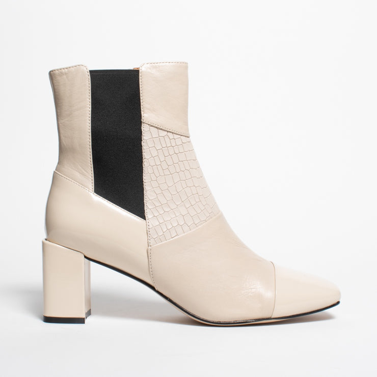 Bresley Shire Swan Mix Patent Ankle Boot side. Size 42 womens shoes