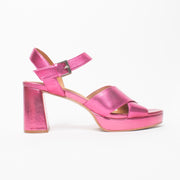 Bresley Sway Hot Pink Sandal side. Size 42 womens shoes