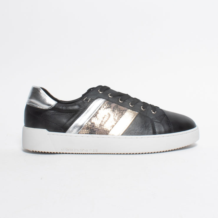 Rilassare Tabes Black Python Sneakers side. Size 42 womens shoes