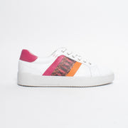 Rilassare Tabes White Fuchsia Sneakers side. Size 42 womens shoes