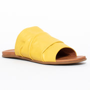 Rilassare Tacker Yellow Sandal front. Size 43 womens shoes